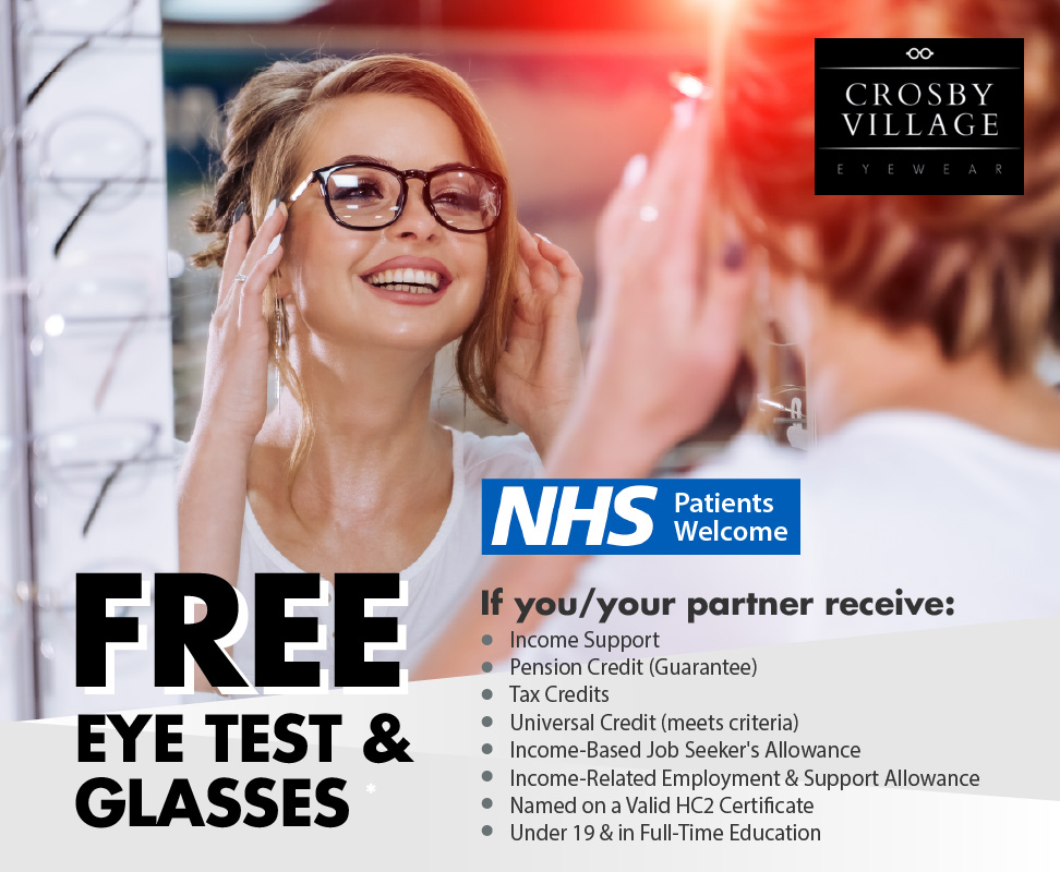 free nhs eye test and glasses offer